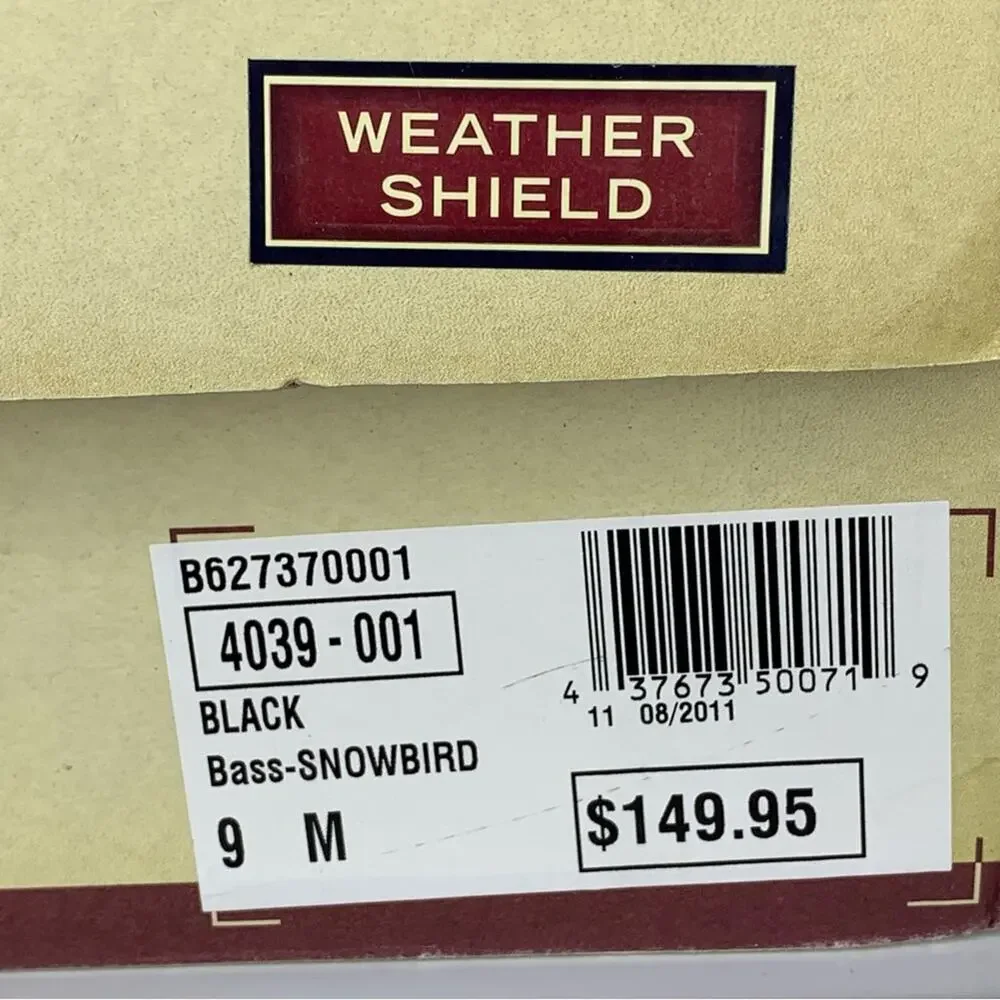 Bass Heritage Collection Winter Snowbird Boots Black Gray Purple Plaid S… - Picture 15 of 16